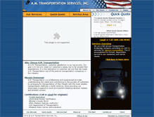 Tablet Screenshot of amtransportation.com